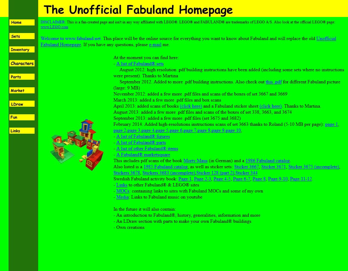 Unofficial Fabuland